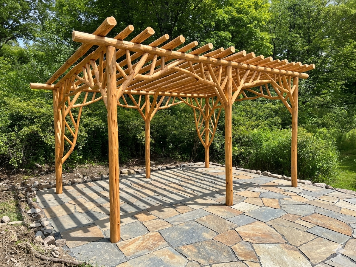 Natural Wood Pergolas
